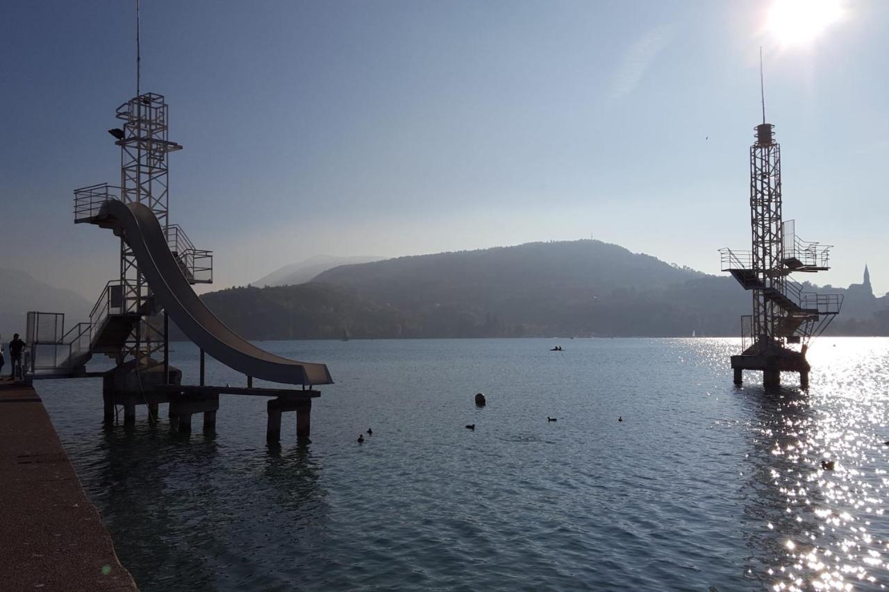 Le Grand Large - Apartment Parking & Balcony By The Lake Modern Bright Annecy Exterior foto